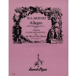 Mozart, WA Allegro (Divertmento No. 1 K. 229) (Sc+P)