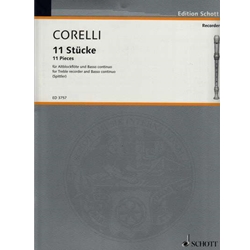 Corelli, Arcangelo Eleven Pieces (Sc+P)