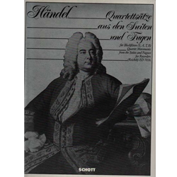 Handel, GF Quartet Movements, 9 Pieces from Suites & Fugues (Sc+P)