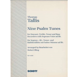 Tallis 9 Psalm Tunes (Sc)