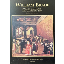 Brade, William: Pavans, Galliards & Canzonas a 5 (1609) boxed set