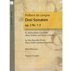 de Lavigne, Philibert: 3 Sonatas, op. 2/1-3