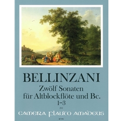 Bellinzani, PB: 12 Sonatas for alto recorder & basso continuo, nos. 1-3