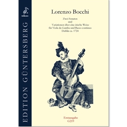 Bocchi, Lorenzo: Two Sonatas and Variations on an Irish Tune