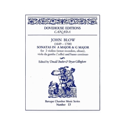 Blow, John: 2 Sonatas (A Major & G Major)