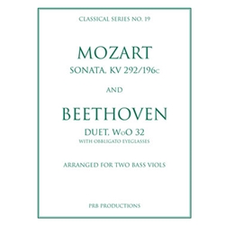 Mozart, W and Beethoven, L: Sonata, KV 292 & Duet, WoO32