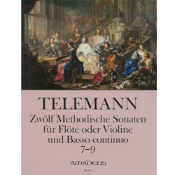 Telemann, GP: 12 Methodical Sonatas Vol. 3, Nos. 7-9 TWV 41:h3,c3;E5 (score & parts)