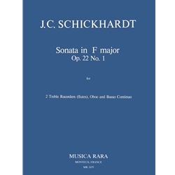 Schickhardt, JC: Sonata in F, op. 22/1