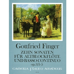 Finger, Gottfried 10 Sonatas, vol. 1 (1-5) (Sc+P)