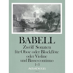 Babell 12 Sonatas, nos. 1-3