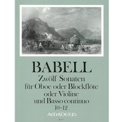 Babell 12 Sonatas nos. 10-12