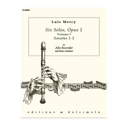 Mercy, Louis: Six Solos, op. 1/1-3