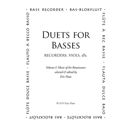 Duets for Basses, volume 1: Music of the Renaissance