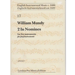 Mundy, William: 2 In Nomines (score & parts)