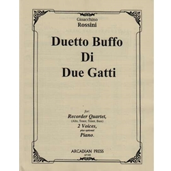 Rossini: Duetto Buffo Di Due Gatti (Comic Duet for 2 Cats + Acc.)