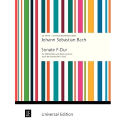 Bach, JS: Sonata in F Major, BWV 1035 (score & parts)