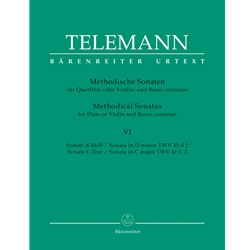 GP Telemann: Methodical Sonatas VI TWV 41:d2 and TWV 41:C3