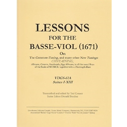 Moss, John: Lessons for the Basse-Viol (1671), vol. 2 (Suites XIV-XXVI)