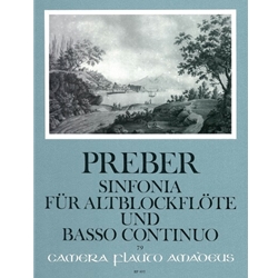 Preber Sinfonia a Flauto solo con Basso in C