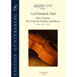 Abel, CF: Three sonatas for Viola da Gamba and Basso