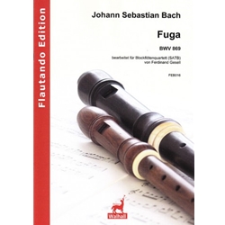 Bach, JS: Arranged by Ferdinand Gesell Fuge BWV 869 for recorders