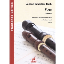 Bach, JS: Arranged by Ferdinand Gesell Fuge BWV 876 for recorders