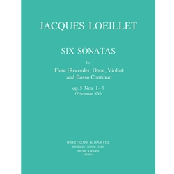 Loeillet, Jacques: 6 Sonatas (vol. 1) op. 5/1-3