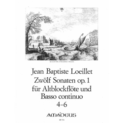 Loeillet de Gant, Jean Baptiste 12 Sonatas, op. 1/4-6