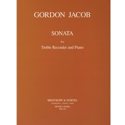Jacob, Gordon: Sonata for Treble Recorder and Piano