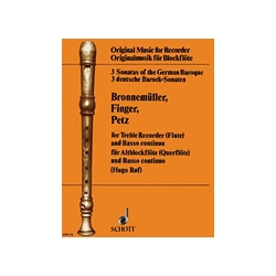 Ruf, Hugo ed.: 3 Sonatas of the German Baroque