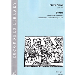 Prowo, Pierre: Sonata for Recorder, Viol, and Continuo