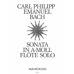 Bach, CPE Sonata in a minor, Wq. 132 (with facsimile)