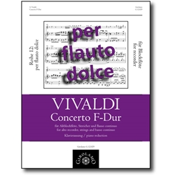 Vivaldi, Antonio: Recorder concerto in F Major (reduction)