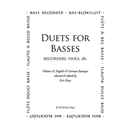 Duets for Basses, volume 2: English & German Baroque