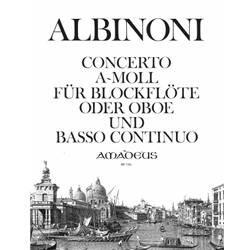 Albinoni, Tomaso: Concerto in a minor per Flauto e Basso