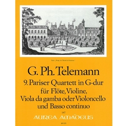 Telemann, GP Paris Quartet no. 9 in G Major (TWV 43:G4)