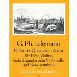 Telemann, GP Paris Quartet no. 11 in A Major (TWV 43:A3)