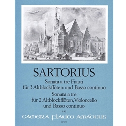 Sartorius Sonata a tre flauti, 2 sonatas