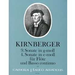 Kirnberger Sonata 9 in g minor & Sonata 4 in e minor