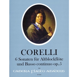 Corelli, A. : 6 Sonaten fur Alto Recorder & B.C, op. 5