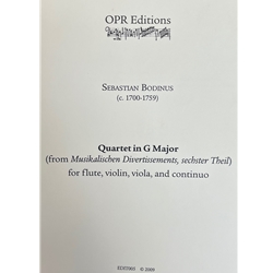 Bodinus, Sebastian: Quartet in G Major