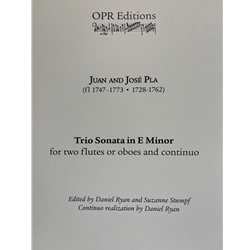 Pla, Juan and Jose: Trio Sonata in E minor