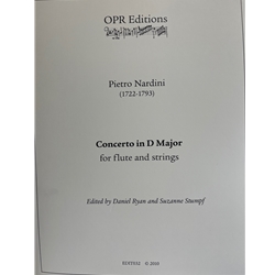 Nardini, Pietro: Concerto in D (flute and strings)