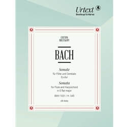 Bach, JS: Sonata for Flute and Harpsichord in E-Flat Major, BWV 1031/H.545
