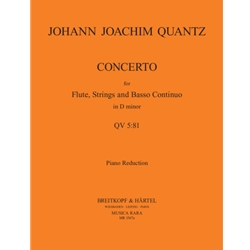 Quantz, Johann Joachim: Concerto for Flute, Strings, and Basso Continuo