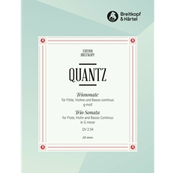 Quantz, Johann Joachim: Trio Sonata for Flute, Violin, and Basso Continuo in G-Minor