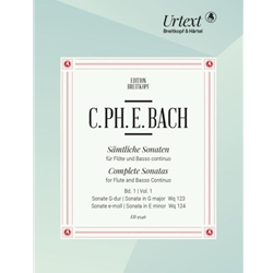 Bach, C.P.E.: Complete Sonatas for Flute and Basso Continuo, Vol. 1