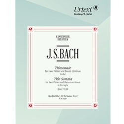 Bach, JS: Trio Sonata for two Flutes and Basso Continuo in G Major, BWV 1039