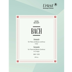 Bach, JS: Sonata for Flute and Basso Continuo in E Major, BWV 1035