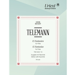 Telemann, GP: 12 Fantasias for Flute
